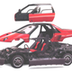 Illustration for article titled These Are The Insane Bubble Cars From When Mazda Went Nuts 20 Years Ago